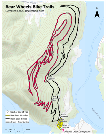 Bear Wheels Trail Map